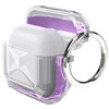Rugged Clear Case with Reinforced Bumpers for AirPods (4th Generation) - Purple