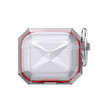 Rugged Clear Case with Reinforced Bumpers for AirPods (4th Generation) - Red