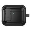 Secure Lock Clip Design Hybrid Case for AirPods (4th Generation) - Black