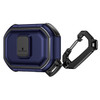 Rugged Protective Case with Secure Lock Clip for AirPods (4th Generation) - Blue