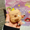 Novelty Silicone Protective Case for Apple AirPods (4th Generation) - Capybara