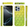 Floral Joy Diamond Crystal TPU Case for iPhone 16 Pro - Yellow Green