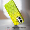 Floral Joy Diamond Crystal TPU Case for iPhone 16 Plus - Yellow Green