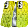 Floral Joy Diamond Crystal TPU Case for iPhone 16 Plus - Yellow Green