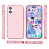 Ultra Slim Hybrid Transparent Case for iPhone 16 - Pink