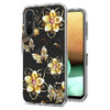 Butterfly Series Dual Layer Transparent Hybrid Case for Samsung Galaxy S25 - Golden
