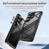 Military Grade Tough Shield Snap-on Transparent Case for Samsung Galaxy S25 Ultra - Black