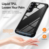 Military Grade Tough Shield Snap-on Transparent Case for Samsung Galaxy S25 Plus - Black