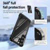 Military Grade Tough Shield Snap-on Transparent Case for Samsung Galaxy S25 Plus - Black
