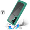 Military Grade Tough Shield Snap-on Transparent Case for Samsung Galaxy S25 Plus - Green