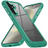 Military Grade Tough Shield Snap-on Transparent Case for Samsung Galaxy S25 Plus - Green