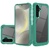 Military Grade Tough Shield Snap-on Transparent Case for Samsung Galaxy S25 Plus - Green