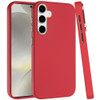 Soft Touch Dual-Layer Hybrid Case for Samsung Galaxy S25 Plus - Red