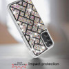Diamond Encrusted Hybrid Case for Samsung Galaxy S25 Plus - Woven Black