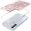 Diamond Encrusted Hybrid Case for Samsung Galaxy S25 Plus - Heart Rose Gold