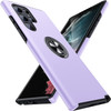 360 Rotating Ring Grip Hybrid Case for Samsung Galaxy S25 Ultra - Purple
