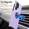 360 Rotating Ring Grip Hybrid Case for Samsung Galaxy S25 Ultra - Purple