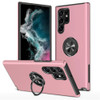360 Rotating Ring Grip Hybrid Case for Samsung Galaxy S25 Ultra - Pink
