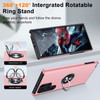 360 Rotating Ring Grip Hybrid Case for Samsung Galaxy S25 Ultra - Pink
