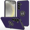 360 Rotating Ring Grip Hybrid Case for Samsung Galaxy S25 Plus - Dark Purple