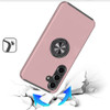 360 Rotating Ring Grip Hybrid Case for Samsung Galaxy S25 Plus - Rose Gold