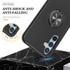 360 Rotating Ring Grip Hybrid Case for Samsung Galaxy S25 Plus - Black