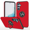 360 Rotating Ring Grip Hybrid Case for Samsung Galaxy S25 Plus - Red