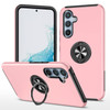 360 Rotating Ring Grip Hybrid Case for Samsung Galaxy S25 Plus - Pink