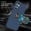 360 Rotating Ring Grip Hybrid Case for Samsung Galaxy S25 - Blue