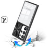 HD Transparent Case with Camera Privacy Cover for Samsung Galaxy S25 Ultra - Black