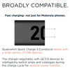 Motorola TurboPower 20W Quick Charge 3.0 Wall Charger with USB-C Cable - Black