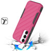 Military Grade Noble Hybrid Armor Case for Samsung Galaxy S25 Plus - Hot Pink