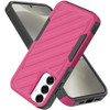 Military Grade Noble Hybrid Armor Case for Samsung Galaxy S25 - Hot Pink