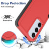 Military Grade TUFF Hybrid Armor Case for Samsung Galaxy S25 Plus - Red
