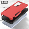 Military Grade TUFF Hybrid Armor Case for Samsung Galaxy S25 Plus - Red