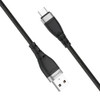 5 ft. Premium Nylon Braided USB-C to USB-A High-Speed Charge & Sync Cable - Black