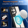 Acrylic Transparent Case with MagSafe Magnetic Ring for Samsung Galaxy S25 Ultra - Black