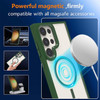 Acrylic Transparent Case with MagSafe Magnetic Ring for Samsung Galaxy S25 Ultra - Green