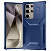 Combat Tough Series Hybrid Case with Camera Lens Cover for Samsung Galaxy S25 Ultra - Blue