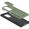 Combat Tough Series Hybrid Case with Camera Lens Cover for Samsung Galaxy S25 Ultra - Green