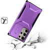 Combat Tough Series Hybrid Case with Camera Lens Cover for Samsung Galaxy S25 Ultra - Purple