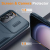 Combat Tough Series Hybrid Case with Camera Lens Cover for Samsung Galaxy S25 Plus - Blue