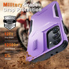 Combat Tough Series Hybrid Case with Camera Lens Cover for Samsung Galaxy S25 Plus - Purple