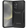Combat Tough Series Hybrid Case with Camera Lens Cover for Samsung Galaxy S25 - Black