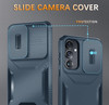 Combat Tough Series Hybrid Case with Camera Lens Cover for Samsung Galaxy S25 - Blue