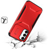 Combat Tough Series Hybrid Case with Camera Lens Cover for Samsung Galaxy S25 - Red