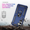Military Grade Hybrid Case with Ring Grip for Samsung Galaxy S25 Plus - Blue