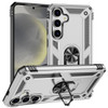 Military Grade Hybrid Case with Ring Grip for Samsung Galaxy S25 Plus - Silver