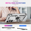 Military Grade Hybrid Case with Ring Grip for Samsung Galaxy S25 - Silver