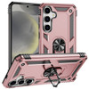 Military Grade Hybrid Case with Ring Grip for Samsung Galaxy S25 - Rose Gold